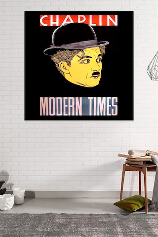 Charlie Chaplin Modern Times Modern Zamanlar Kanvas Tablo 40 x 40