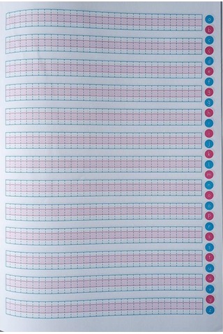Güzel Yazı Defteri A4 Boy 19 x 27 CM Kılavuz Dik Çizgili 24 Yaprak 3 Adet