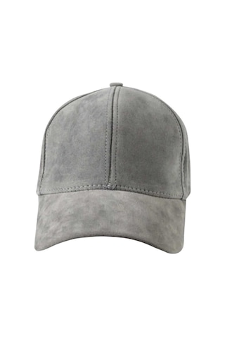 Uniquetrenders Unisex Vegan Süet Şapka Gri