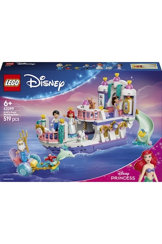 LEGO® ǀ Disney Princess Ariel’in Kraliyet Düğün Gemisi 43299 - 6 Yaş ve Üzeri Çocuklar İçin Yaratıcı Oyuncak Yapım Seti (519 Parça)