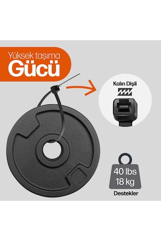 Chedı Kablo Bağları, 20 Cm 300'lü Paket Çok Amaçlı Kullanım, Premium Kalite Siyah Kablo Klipsi