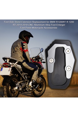 Teltree Bmw R1200rt 2014-2018 İçin Cnc Alüminyum Ayaklı Dayama Uzatıcı Plaka - Motosiklet Durağı Stabilite Artırıcı Aksesuar