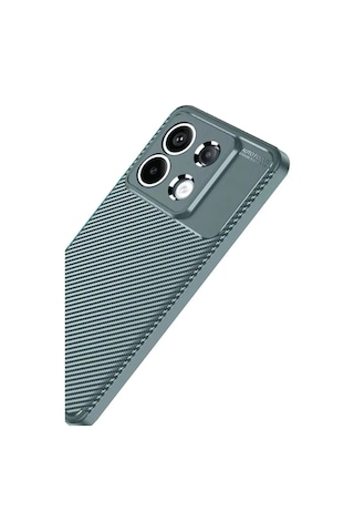 Jenerik Xiaomi Redmi Note 13 Pro 4g Kılıf Auto Focus Karbon Kapak - Gri