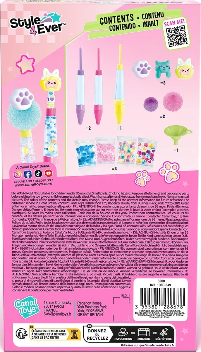 Kawaii Pembe Style 4 Ever Yummy Dıy Kalem Yapım Seti Çocuklar İçin 3 Lü Tatlı Tasarım Kit 20cm Çok Renkli