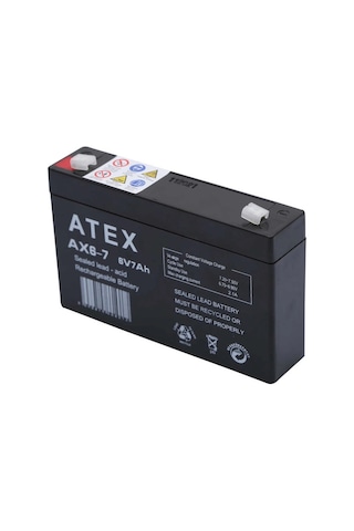 Atex Ax6-7 6v 7ah Akü