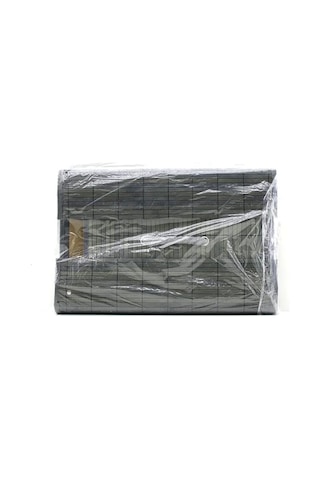 Gri Yuvarlak 35x50cm Bambu Ahşap Kirli Çamaşır Sepeti Seyyar Kapaklı Kumaş Çantalı İp Kulplu 5468 Diğer