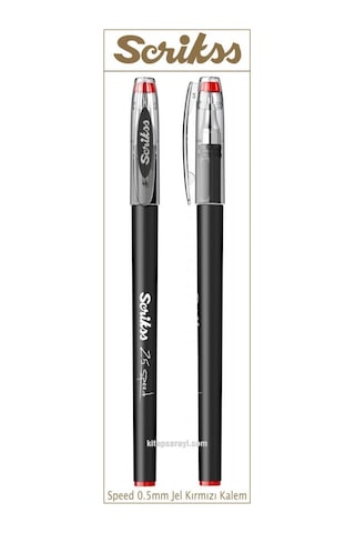 Scrikss Speed 0.5 Mm Kırmızı Tükenmez Jel Kalem