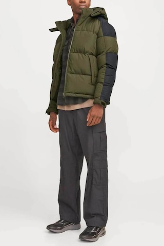 Jack & Jones Jcoaero Erkek Şişme Mont Yeşil