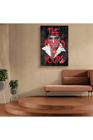 Tony Montana The World Is Yours Kanvas Tablo