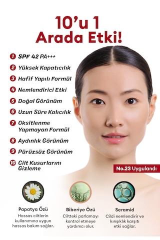 Missha Yoğun Kapatıcılık Sunan BB Krem M Perfect Cover BB Cream Ex No: 23 20 ML