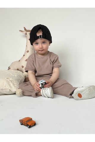 MiaBaby Kısa Kol Taytlı Takım Mia2xtytv Vizon