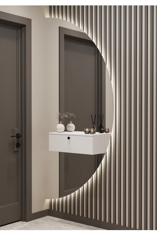 Asur 60 Cm Dresuar 100% Mdf Beyaz