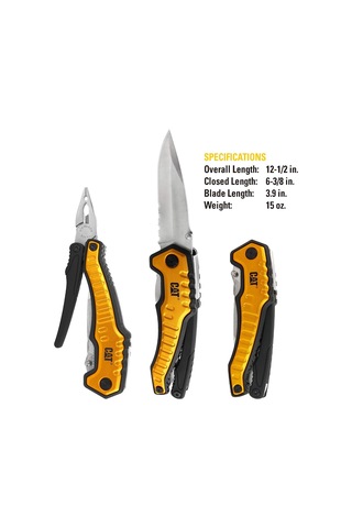 Lexroo Da980045 9 In 1 Çok Fonksiyonlu Katlanabilir 27cm Paslanmaz Çelik Sarı Kamp Çakısı Bıçağı +
