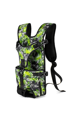 Samdoo Küçük-orta Boy Köpekler İçin Ayarlanabilir, Su Geçirmez Oxford Dokulu, Kamuflaj Desenli Entegre Kilitli Sırt Çantası - Yeşil Orman, S Boyutu