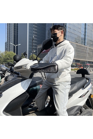 Springsun Motorsiklet Ve Elektrikli Bisiklet Grip Kılıfı, Yaz/sonbahar Güneş Engeli Ve Havalandırma, Oxford Kumaş, 1 Çift