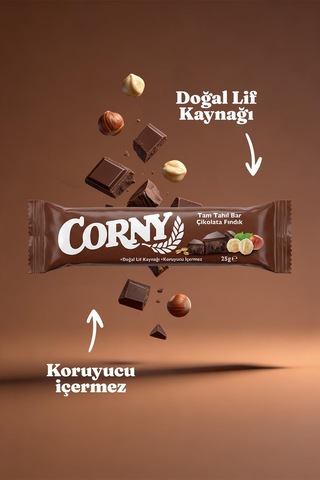 Corny Çikolata Fındık Tam Tahıl Bar X 12 Adet
