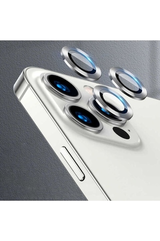 Apple Uyumlu iPhone 13 Pro Zore Cl-04 Kamera Lens Koruyucu Gümüş