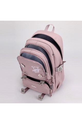 Yeni Ortaokul Okul Çantası Kız Büyük Kapasiteli Öğrenci Omuz Çantası pembe