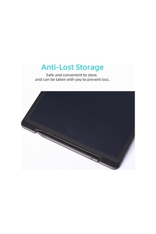 Hombey 12 İnç Lcd Tek Renkli Çizim Tahtası - Çocuklar İçin El Yazısı Tablosu, Tek Tuşla Silme Ve Kilitleme Özelliği, Taşınabilir Abs Malzeme Beyaz