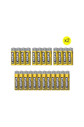 Varta Superlife 48'li Özel Pil Paketı 24 AA + 24 AAA