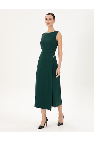 Pierre Cardin Kadın Koyu Yeşil Elbise Dokuma 50296887-vr079 Koyu Yeşil