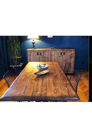 ENJOY LIFE TASARIM Ahşap Kütük Yemek Masası ENJOY LIFE TASARIM Ahşap Kütük Yemek Masası