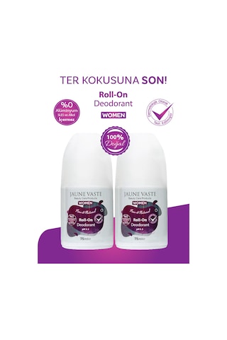 Jaune Vaste Pure & Natural Doğal Kadın Roll-On Deodorant 2 x 75 ML