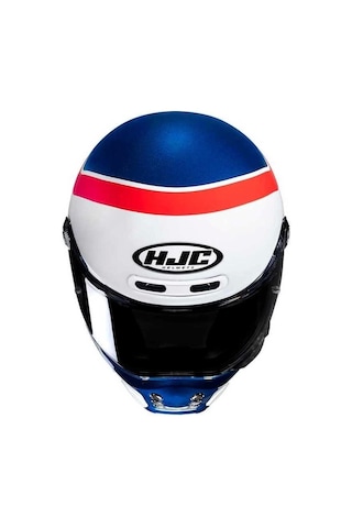 Hjc V10 Grape Mc21 Motosiklet Kaskı Beyaz Mavi