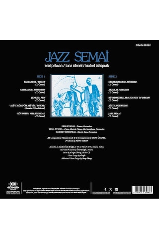 Erol Pekcan, Kudret Öztoprak, Tuna Ötenel Jazz Semai Lp Plak