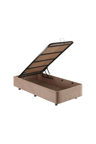 Nironyatak W. Cotton 100X200 Cm Tek Kişilik Pedli Yatak Baza Başlık Takımı -