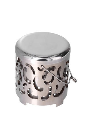 Kamp Isıtma Kapağı, Açık Mekan Mini Daha Sıcak Kapak Paslanmaz Çelik Kamp Sobası Bej