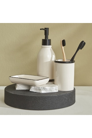 Karaca Home Plain Banyo Seti Bej 3'lü Bej