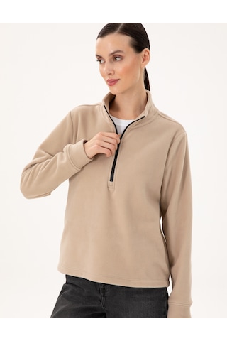 Pierre Cardin Kadın Bej Sweatshirt 50300846-vr011 Bej