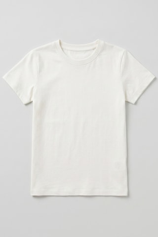 Kiagu Kısa Kol T-shirt Basic Terletmeyen Esnek Kumaş Pamuklu Mevsimlik Kısa Kol Erkek Çocuk Tsort Beyaz