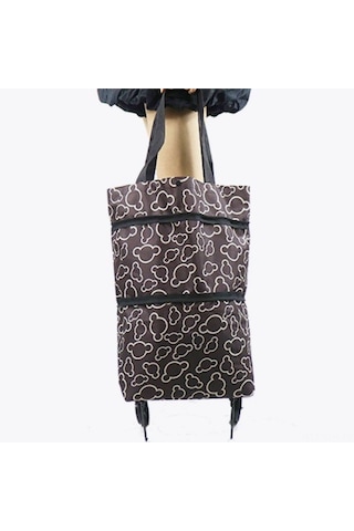 Xindoker Katlanabilir Tekerlekli Alışveriş Sepeti - Yeniden Kullanılabilir Gıda Sepeti, Genişletilebilir Tasarım