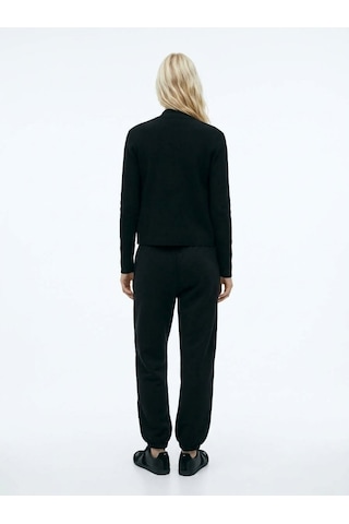 LTB Regular Fit Lastik Paça Basic Siyah Eşofman