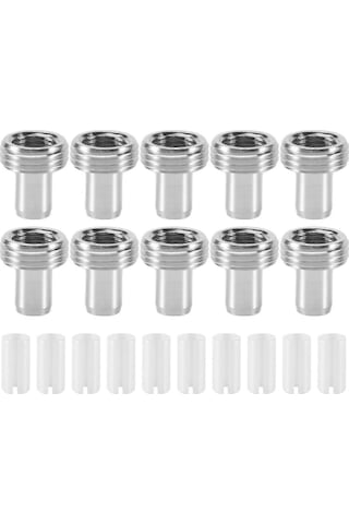 Fiber Optik Görsel Hata Tespiti İçin 10 Adet Seramik Tüp Kovanı Ve 10 Adet Metal Başlık Konnektör Adaptörü