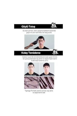 Dashu Classic Tiger Rage Pomade Profesyonel Ve Parlak Bitişli Güçlü Tutuşa Sahip Saç Sabitleyici Jel 160 ML