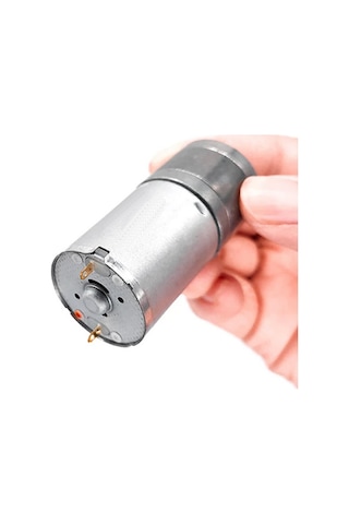 12v 5rpm Jga25-370 Redüktörlü Dc Motor Metal Dişli Yüksek Tork Kuvvet 25mm Robot Oyuncak