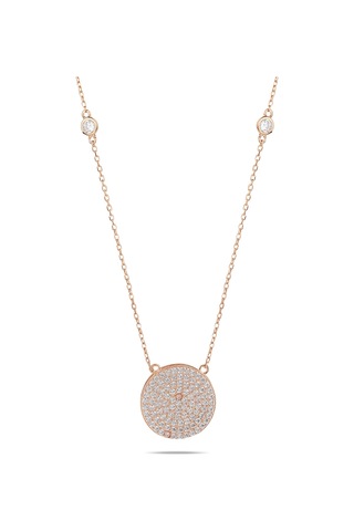 Kuyumcudukkani Zincirli Yan Taşlı "evren"kolye-37216-r-w Rose Gold