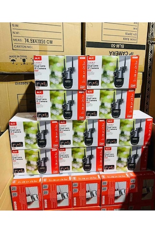Gece Görüşlü 2.4g Wifi Bağlantılı Sd Kartlı 2+2 Mp +4k Ultra Hd Çift Lensli Ip Kamera