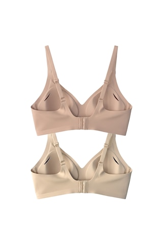 Cottonhill Seamless Bra - Soft Lazer Kesim Balensiz Ayarlanabilir Askılı Dikişsiz Kadın Sütyen 2'li Paket-3 Çok Renkli