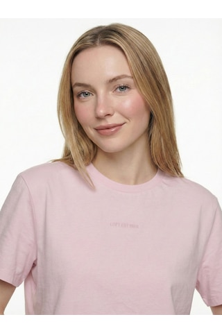 LOFT Oversize Kadın Tshirt K.kol Lf2038720 Q1.v1 Pembe