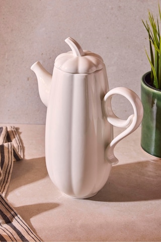 Perotti Pumpkin Porselen 1000 Ml Çok Amaçlı Sunum Ve Servis Yağdanlığı Beyaz