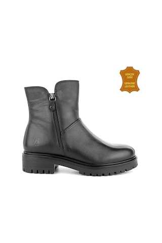 Hush Puppies Eretria 725029 Gerçek Deri, Anatomik, Kadın Bot Siyah Siyah