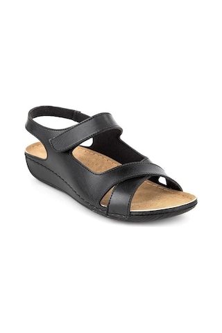 Muya Flores 32240-430 Anatomik Taban Kadın Sandalet Siyah 36-40 Siyah
