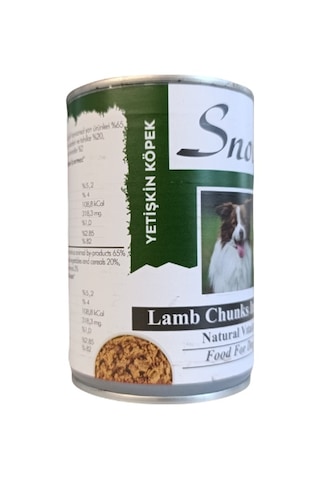 Snow Kuzu Etli Yetişkin Konserve Köpek Maması 6 x 400 G