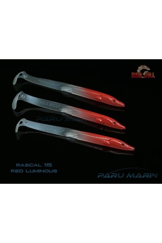 Red Gill Rascal 115Mm Silikon Balık Red Luminous
