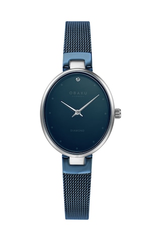 Obaku Denmark V312lxclml Quartz Hasır Kordon Lacivert 24 Mm Kadın Kol Saati Gri