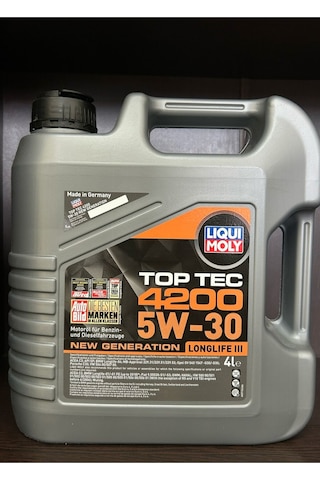Liquı Moly 5w30 Top Tec 4200 -tam Sentetik Motor Yağı 4lt
